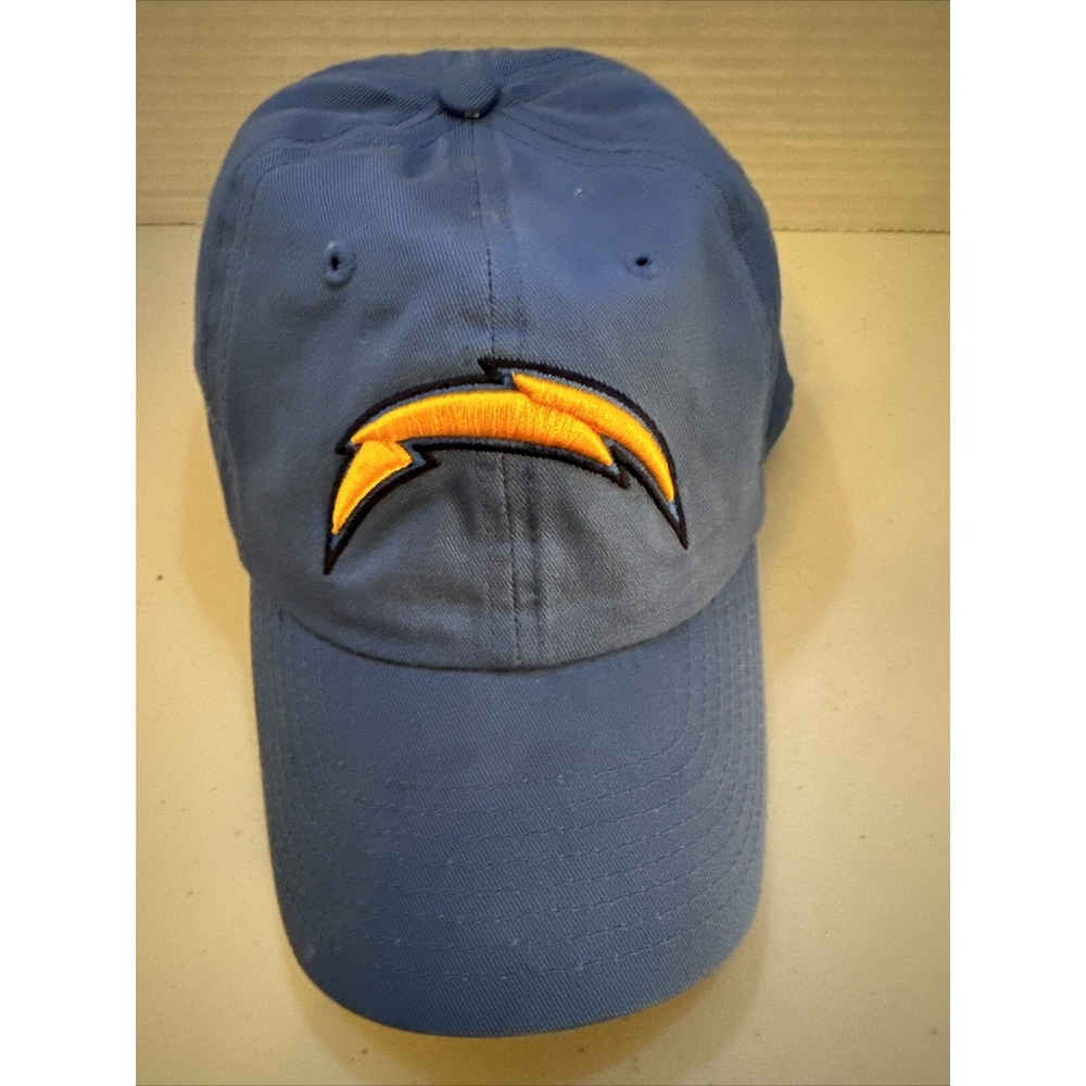 NFL Team Apparel Los Angeles Chargers Hat Powder Blue Adjustable Strapback Cap